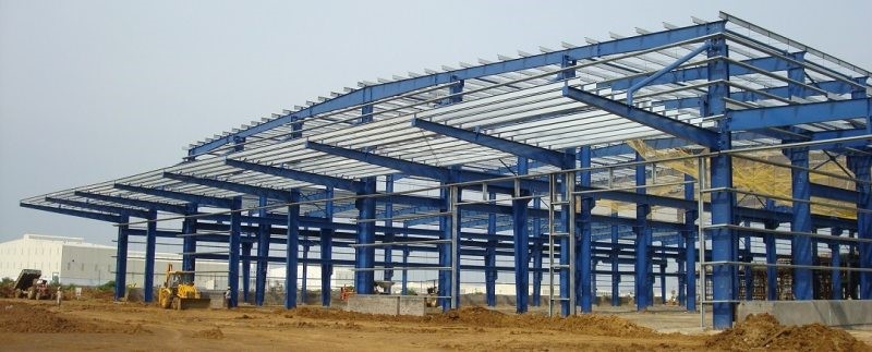 Structure of a pre-engineered steel building