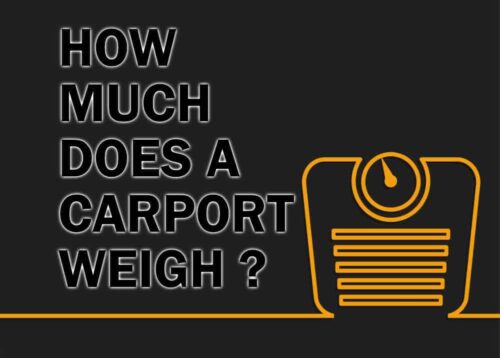 how much does a carport weigh steelandstud
