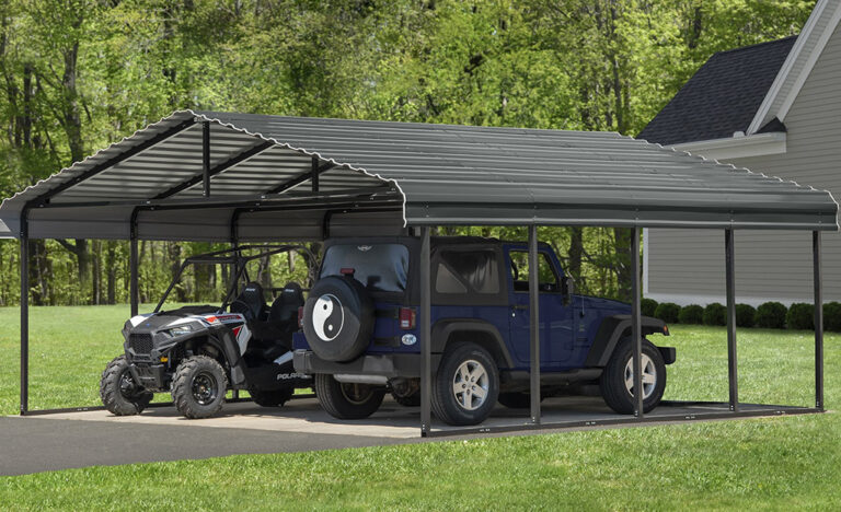 how to build a carport for 2 cars