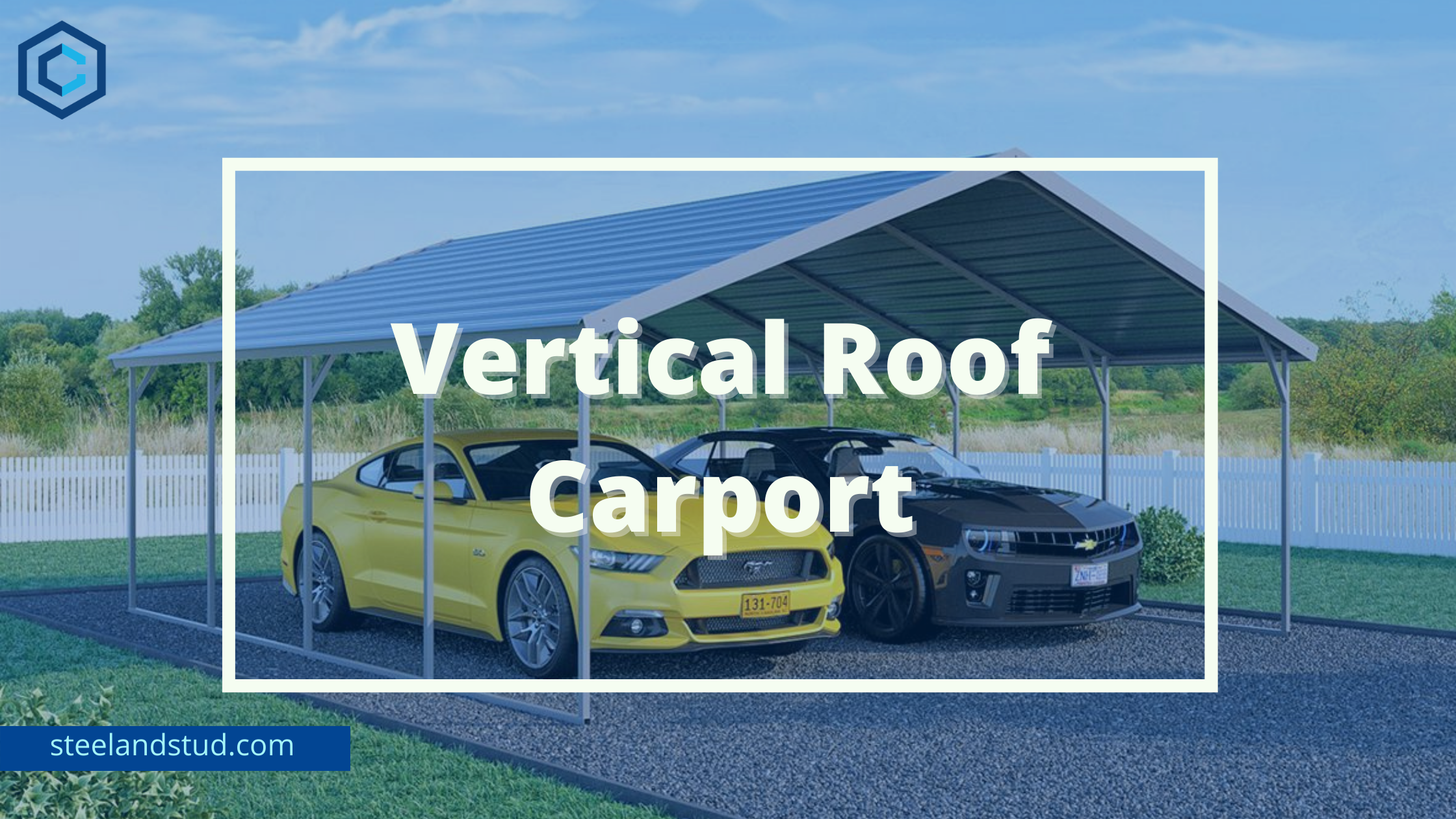 Vertical roof carport