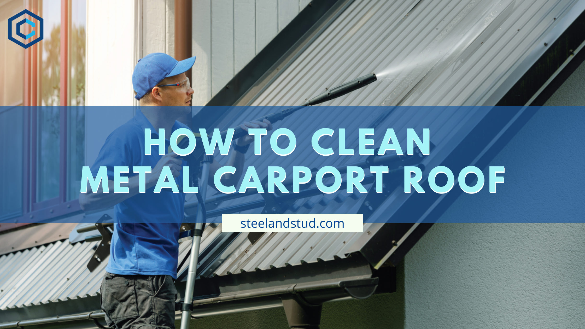 how to clean metal carport roof