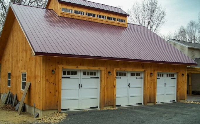 three car garage