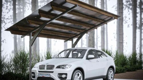 Cantilever Winter Carport