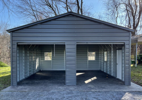 24x31 Enclosed Metal Garage  Insulated Metal Garage Online