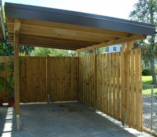 Wooden carport more prone to mold, rot, and fungus