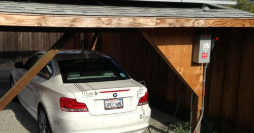 wood portable garage