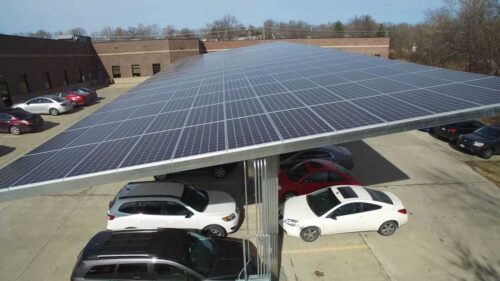 Solar Carport- Steel and Stud
