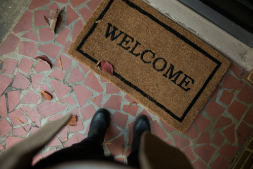 adding a doormat inside your front door