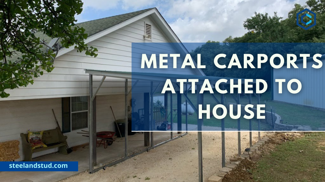 metal carport attached to house