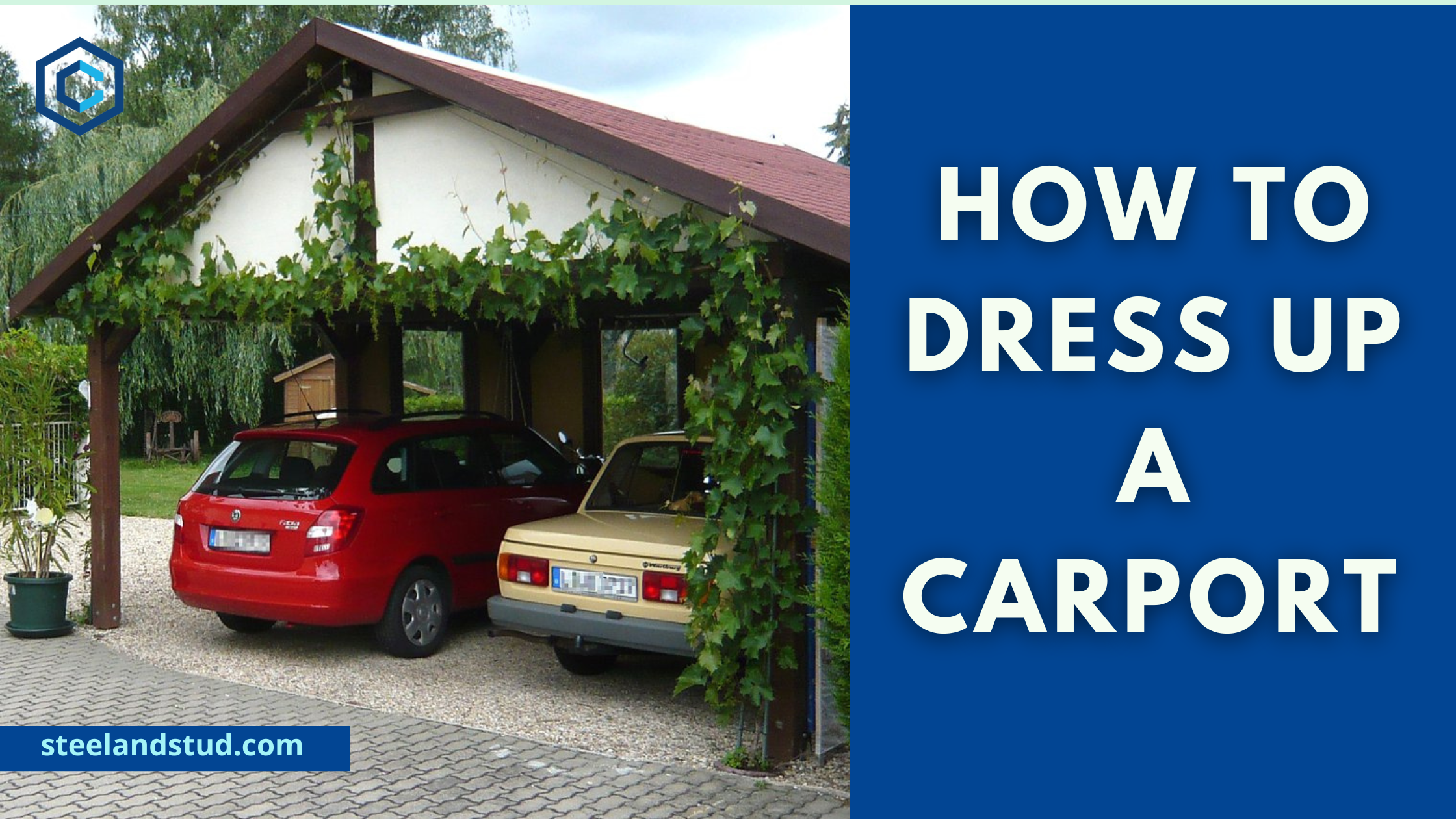 How to dress up a carport