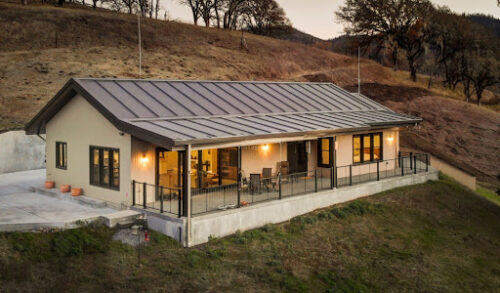 Install the legs, Rafters, Purlins, and Framed openings