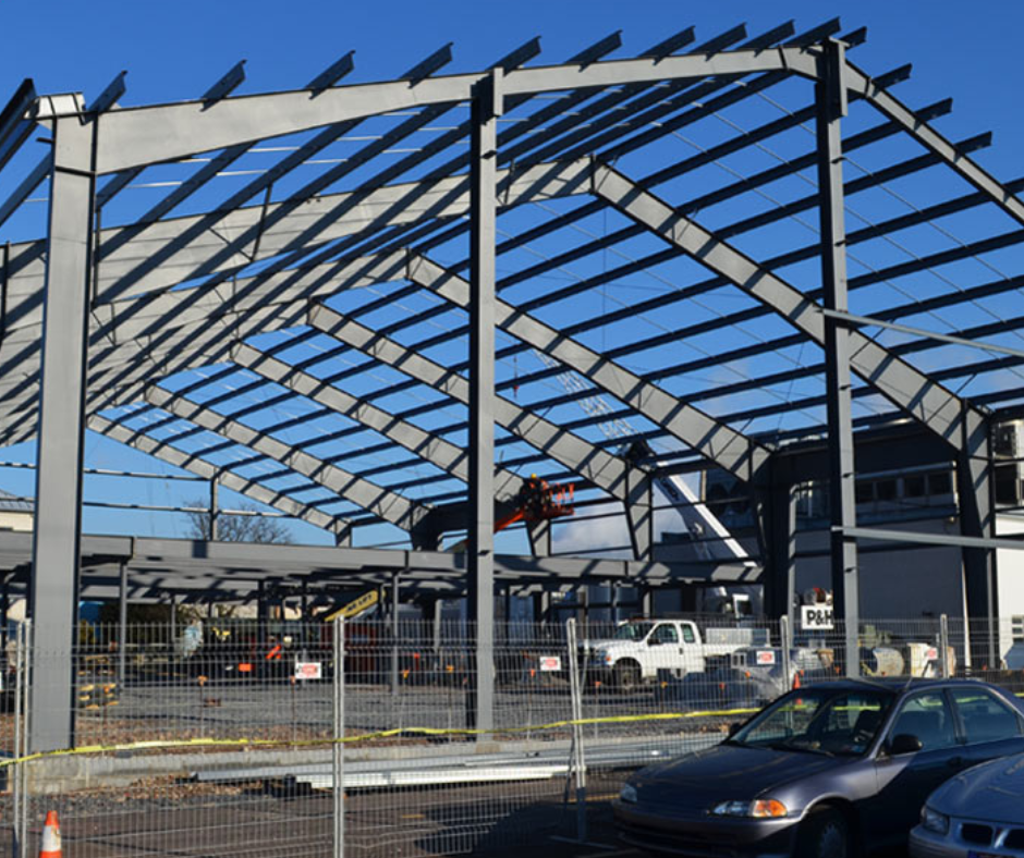 Steel frame structure buildings