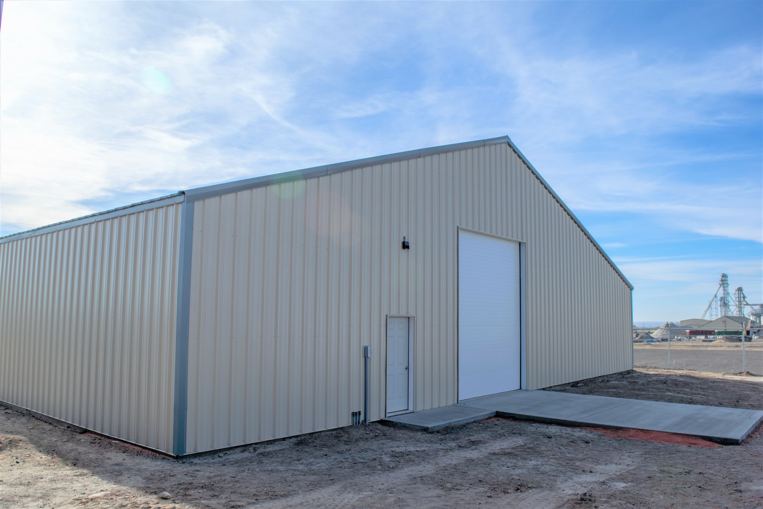 drive-through equipment bay + seasonal storage