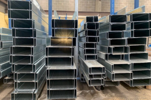 Galvanized purlins