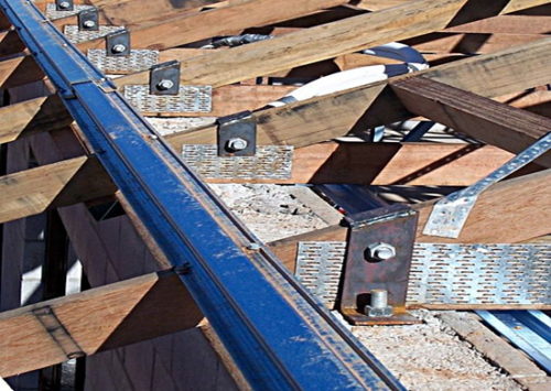 roofing of a wooden building