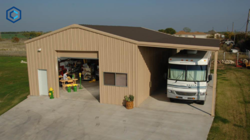 50X50 RV garage metal building kits