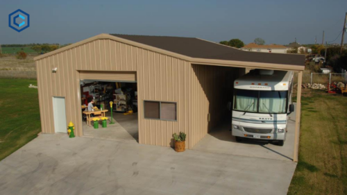 20x20 RV Garage Metal Buildings Kits