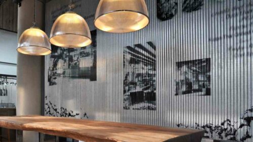 Corrugated Metal Panels for interior