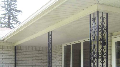 Replace Columns With Metal Supports