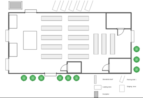 Go big with easily installation of 25x30 warehouse floor plan