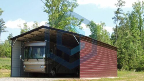 Metal Building Carport For RV, Truck, Heavy Vehicles