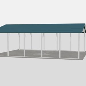 Standard Metal Carports - 20 x 25 x 7 (A-frame Roof)