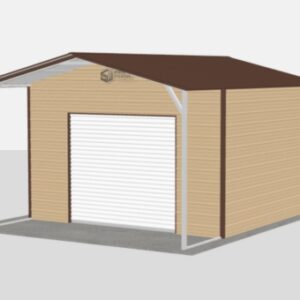 14×20 Single-Car Metal Garage