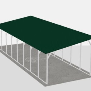 18×28 Single-Car Garage with Workbench Metal Building Kit
