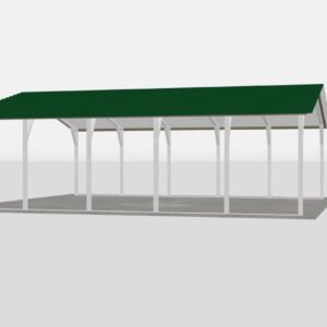 Standard Metal Carports - 22 x 25 x 7 (Vertical Roof)