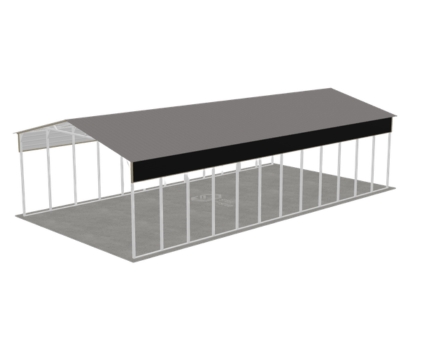 metal barndominium shell + seasonal storage