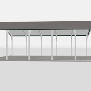 Standard Metal Carports - 24 x 25 x 7 (Vertical Roof)