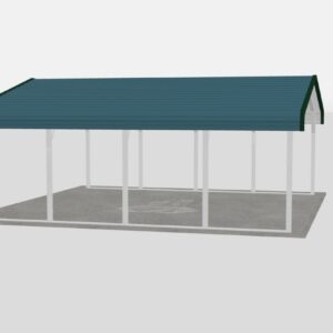 Standard Metal Carports - 20 x 20 x 6 (Regular Roof)