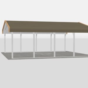 Standard Metal Carports - 18 x 20 x 6 (Regular Roof)