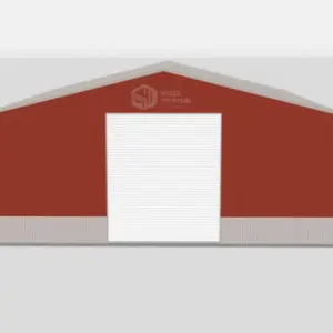 30×25 Three-Car Detached Garage Metal Building Kit