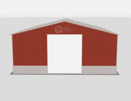 30×25 Three-Car Detached Garage Metal Building Kit