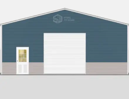 Triple Wide Metal Garages - 30 x 40 x 12