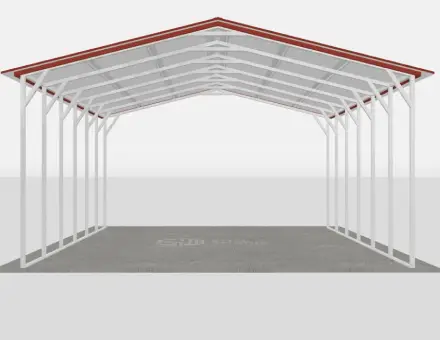 Standard Metal Carports - 20 x 30 x 10