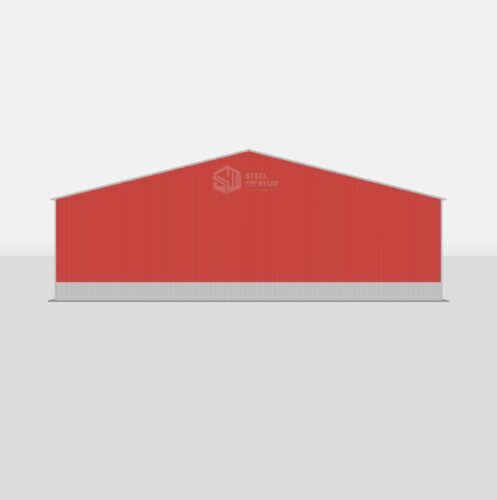 Metal Garage With Lean-to - 24 x 40 x 10