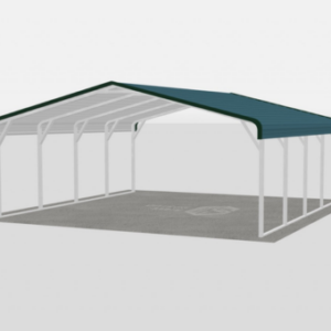 Standard Metal Carports - 20 x 20 x 6 (Regular Roof)