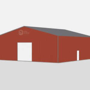 Deluxe Commercial Metal Buildings - 50 x 50 x 16