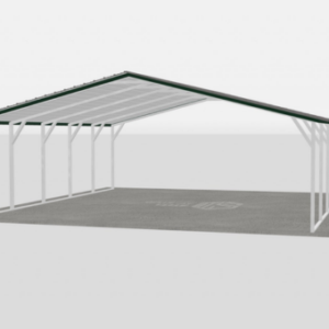 Standard Metal Carports - 24 x 25 x 7 (Vertical Roof)
