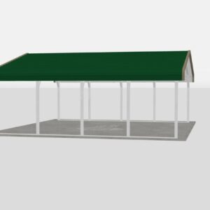 Standard Metal Carports - 22 x 20 x 6 (Regular Roof)