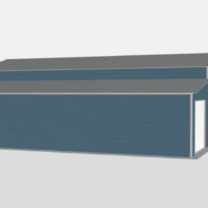 Raised Center Metal Barns - 20 x 40 x 12