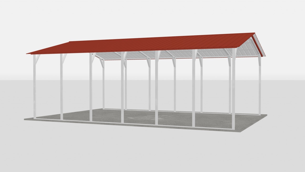 Standard Metal Carports - 20 x 30 x 10 - Image 2