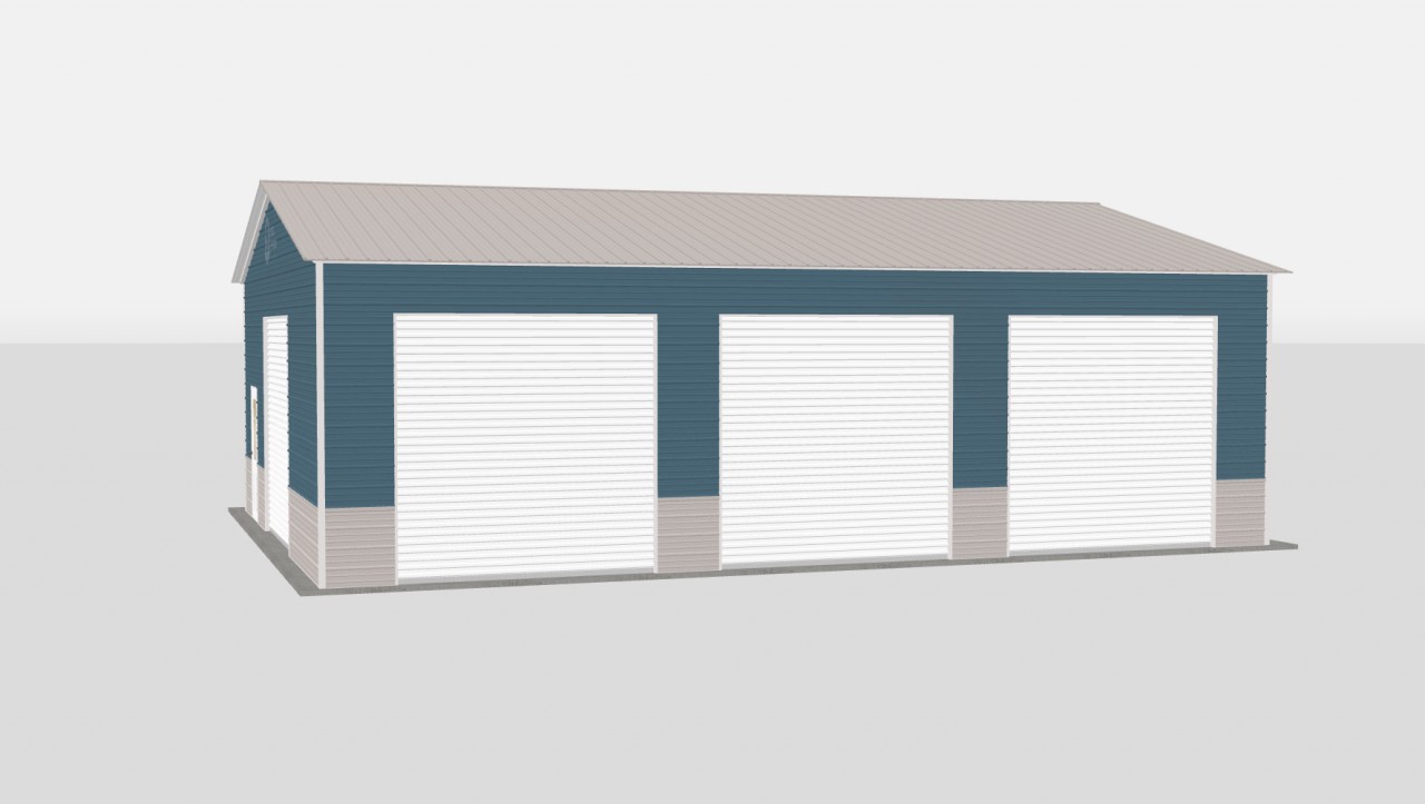 Triple Wide Metal Garages - 30 x 40 x 12 - Image 4