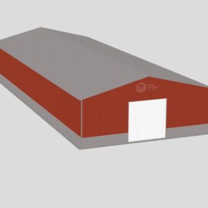 Deluxe Commercial Metal Buildings - 50 x 50 x 16