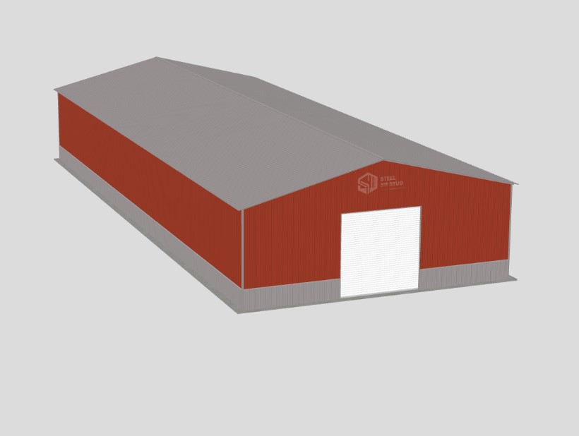 Deluxe Commercial Metal Buildings - 50 x 50 x 16