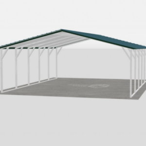Standard Metal Carports - 20 x 25 x 7 (A-frame Roof)