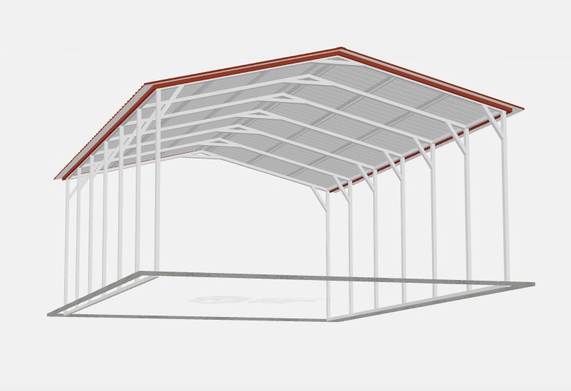 Standard Carports - 20 x 30 x 10 - Image 3