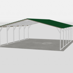 Standard Metal Carports - 22 x 25 x 7 (Vertical Roof)